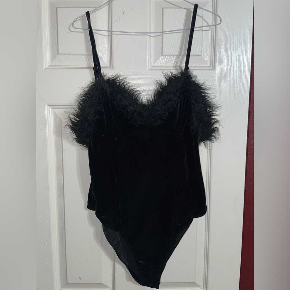 Fuzzy bodysuit NEW